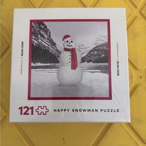 121 Piece Shaped Snowman Puzzle - Nicely Gifted By Cremsiffino